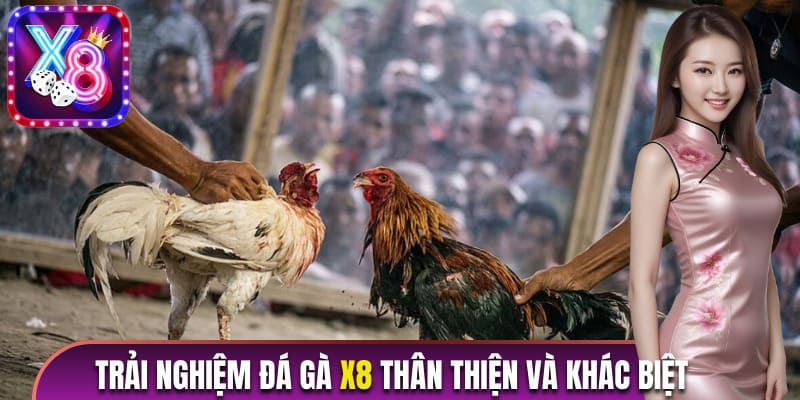 Trải nghiệm đá gà X8 thân thiện và khác biệt